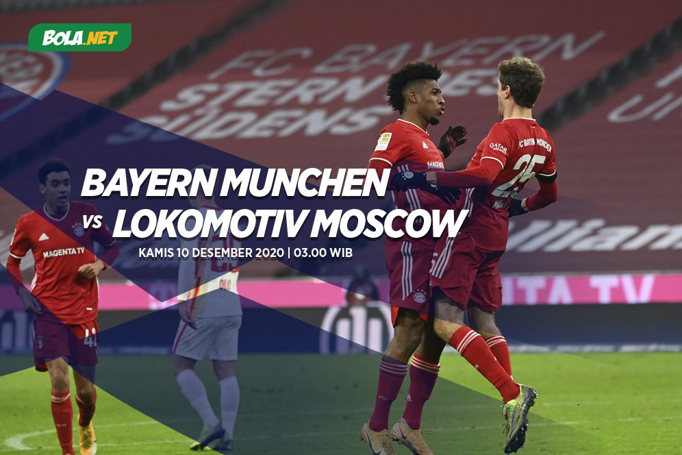 Prediksi Bayern Munchen vs Lokomotiv Moscow 10 Desember 2020