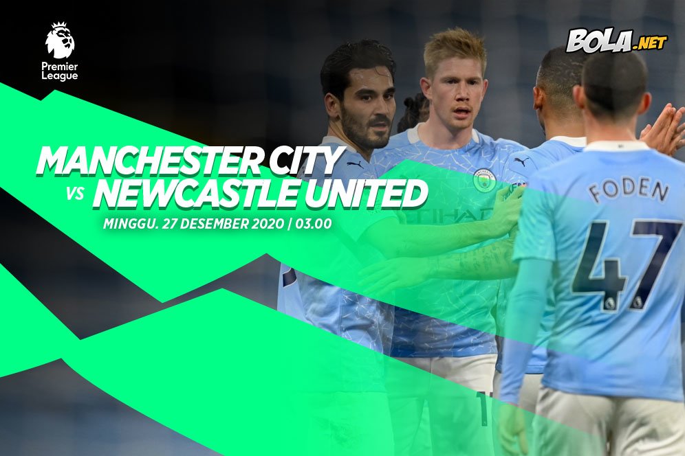 Link Live Streaming Manchester City vs Newcastle di Mola TV, 27 Desember 2020