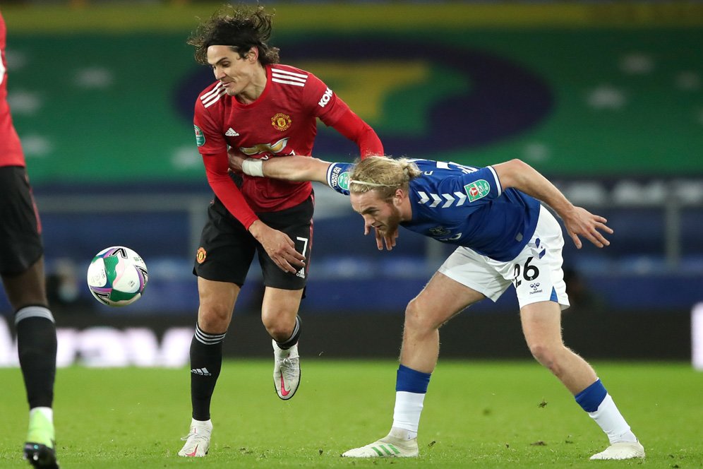 Man of the Match Everton vs Manchester United: Edinson Cavani