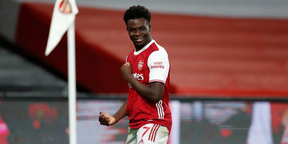 Bukayo Saka Wallpaper / Watch: Saka scores impressively ...