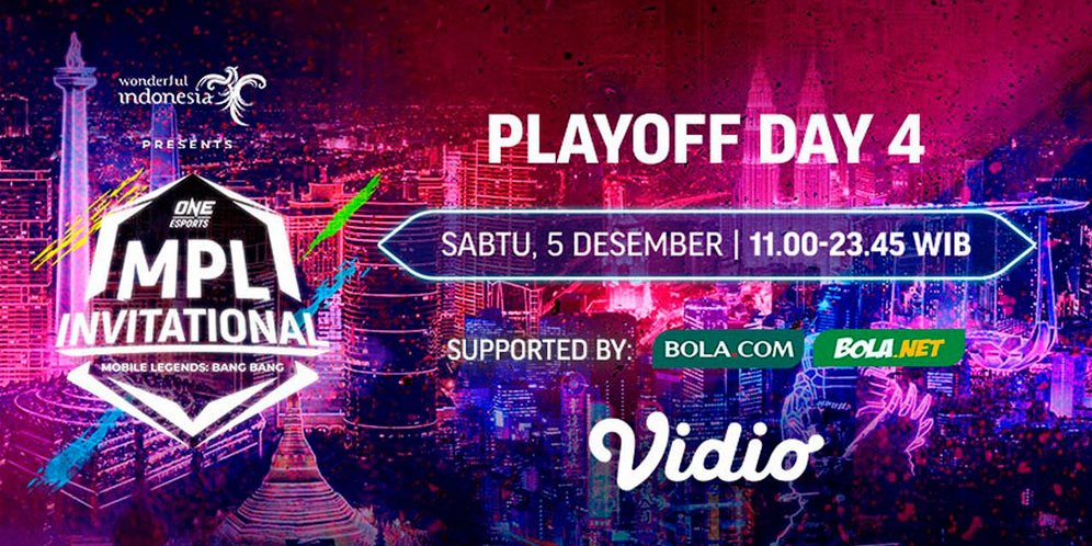 Live Streaming Playoff MPL Invitational, 5 Desember 2020 di Vidio, Bola.net, dan Bola.com