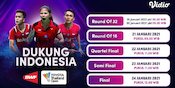 Saksikan Live Streaming Toyota Thailand Open 2021 di Vidio, Selasa 19 Januari 2021 Saksikan Live Streaming Toyota Thailand Open 2021 di Vidio, Selasa 19 Januari 2021