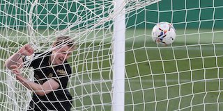 Gelandang Barcelona, Frenkie de Jong. (c) AP Photo