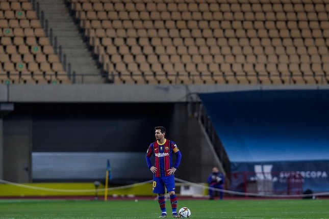 Lionel Messi, megabintang Barcelona. (c) AP Photo