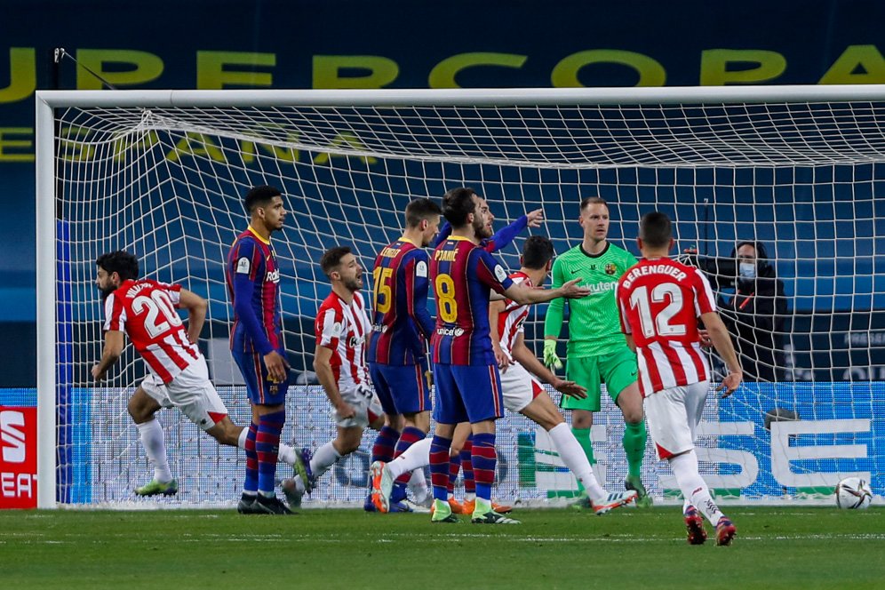 Hasil Pertandingan Barcelona vs Athletic Bilbao: Skor 2-3