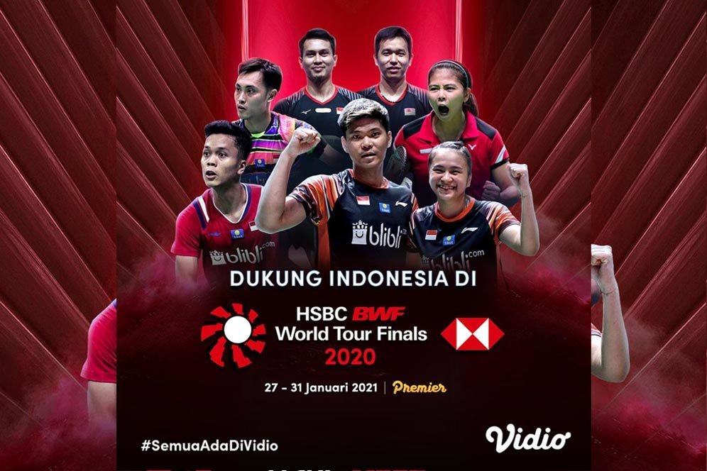 Jadwal Pertandingan Indonesia di BWF World Tour Finals 2020, 28 Januari 2021