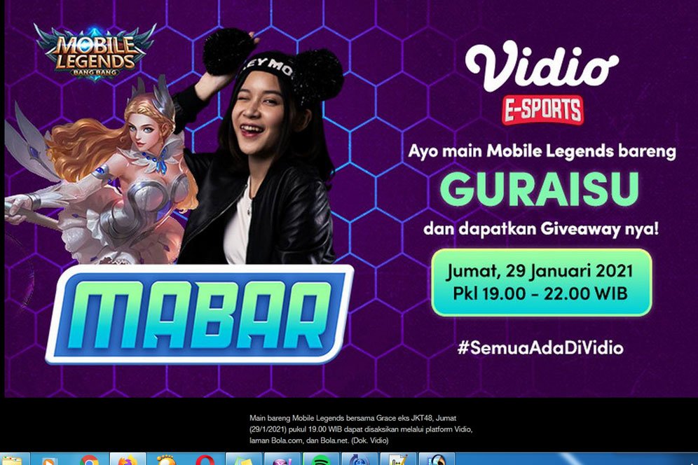 Link Streaming Mabar Mobile Legends Bareng Guraisu, 29 Januari 2021 Pkl 19.00 WIB Link Streaming Mabar Mobile Legends Bareng Guraisu, 29 Januari 2021 Pkl 19.00 WIB