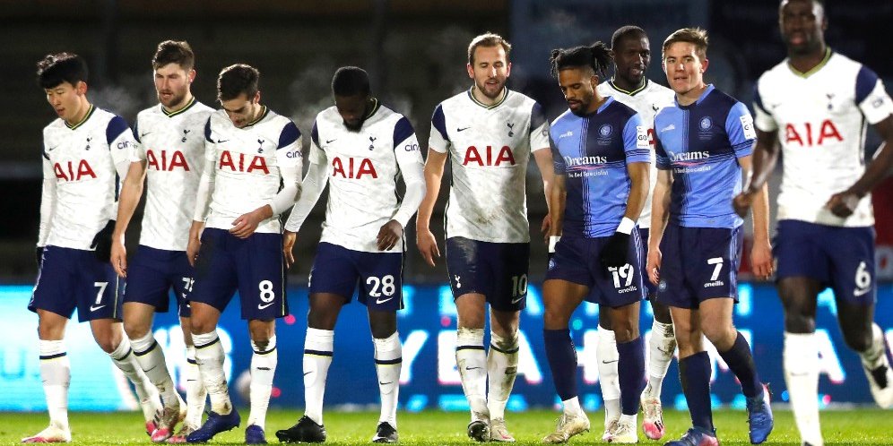 Tottenham membungkam Wycombe 4-1, Selasa (26/1/2021) (c) AP Photo