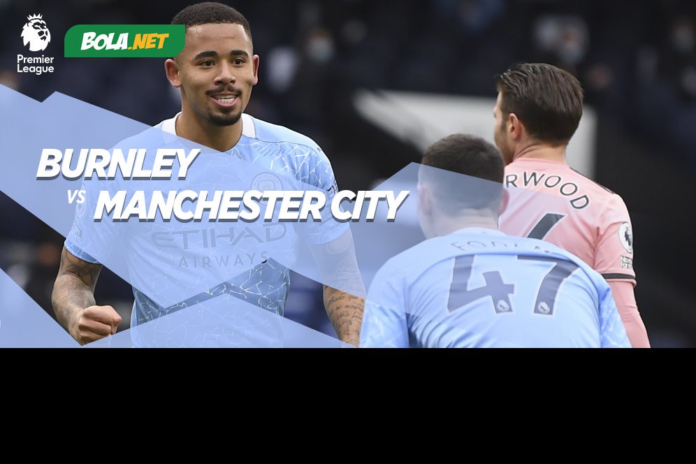 Link Live Streaming Burnley vs Manchester City di Mola TV, 4 Februari 2021