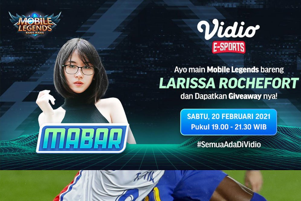 Live Streaming Mabar Mobile Legends Bersama Larissah Rochefort, Sabtu 20 Februari 2021