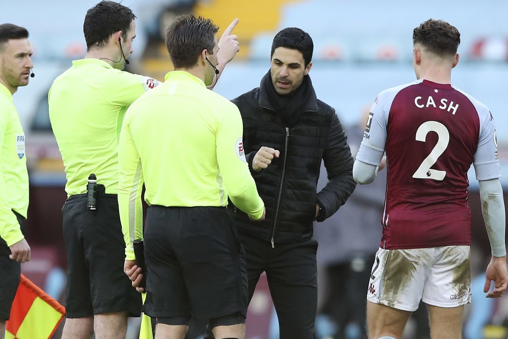 Arsenal Kalah dan Mikel Arteta Marah pada Wasit