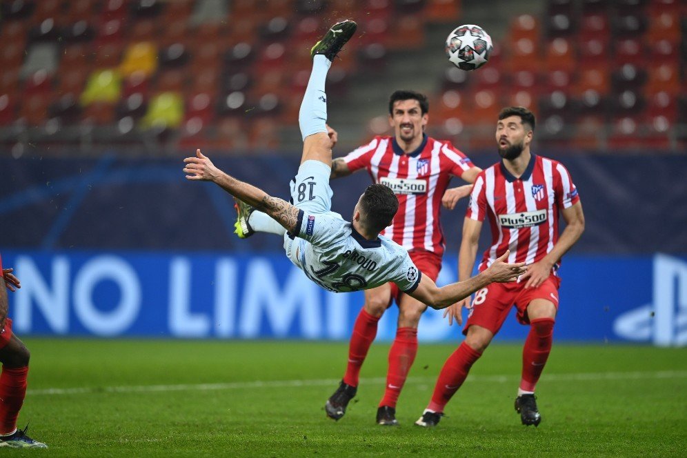 Chelsea Bungkam Atletico Madrid, Netizen Ramai-Ramai Puji Gol Salto Sensasional Olivier Giroud