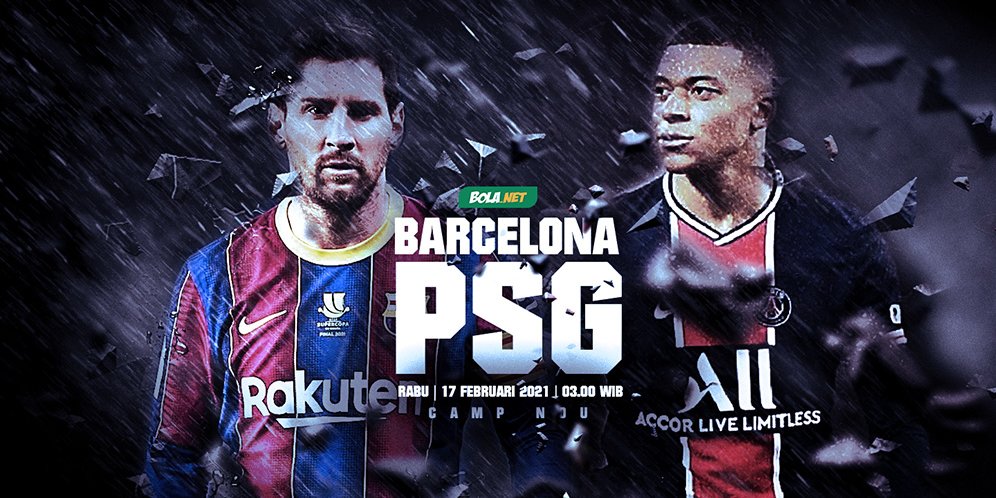 Jadwal dan Link Live Streaming Liga Champions Barcelona vs PSG di