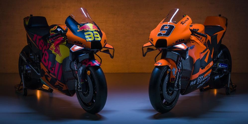 Galeri: Serba 'Oren', Inilah Corak Baru Red Bull KTM dan Tech KTM Jelang MotoGP 2021