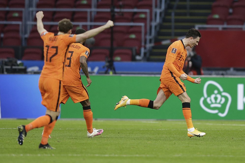 Hasil Pertandingan Belanda vs Latvia: Skor 2-0