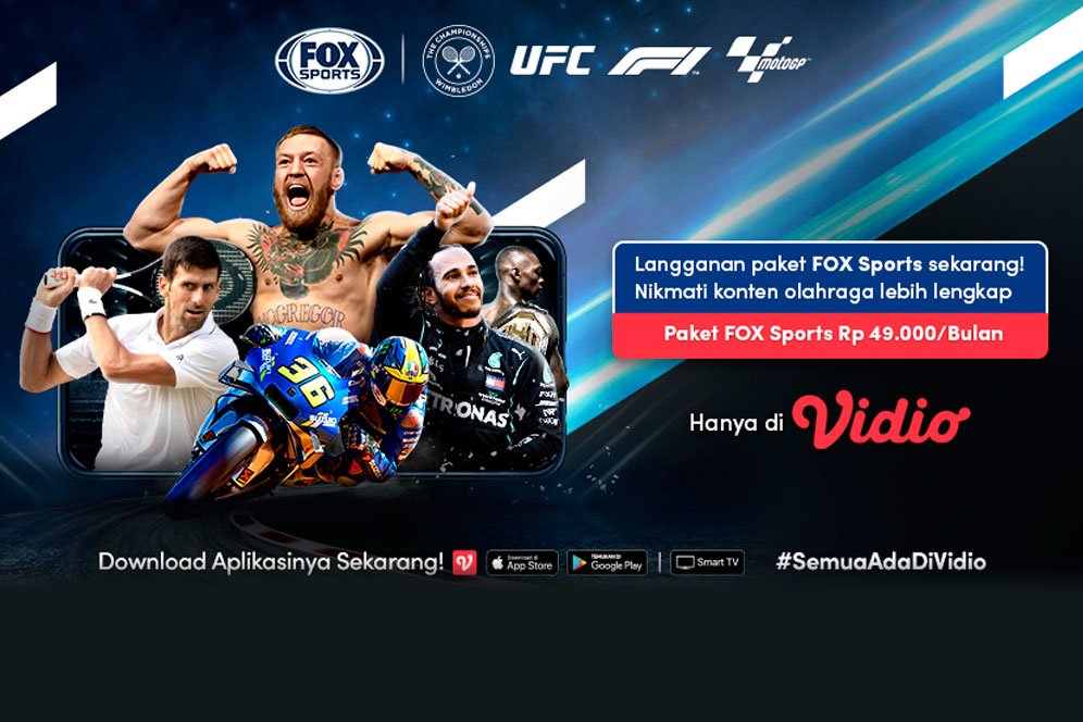 Kabar Gembira, FOX Sports Kini Hadir di Vidio, Yuk Berlangganan dari Sekarang!