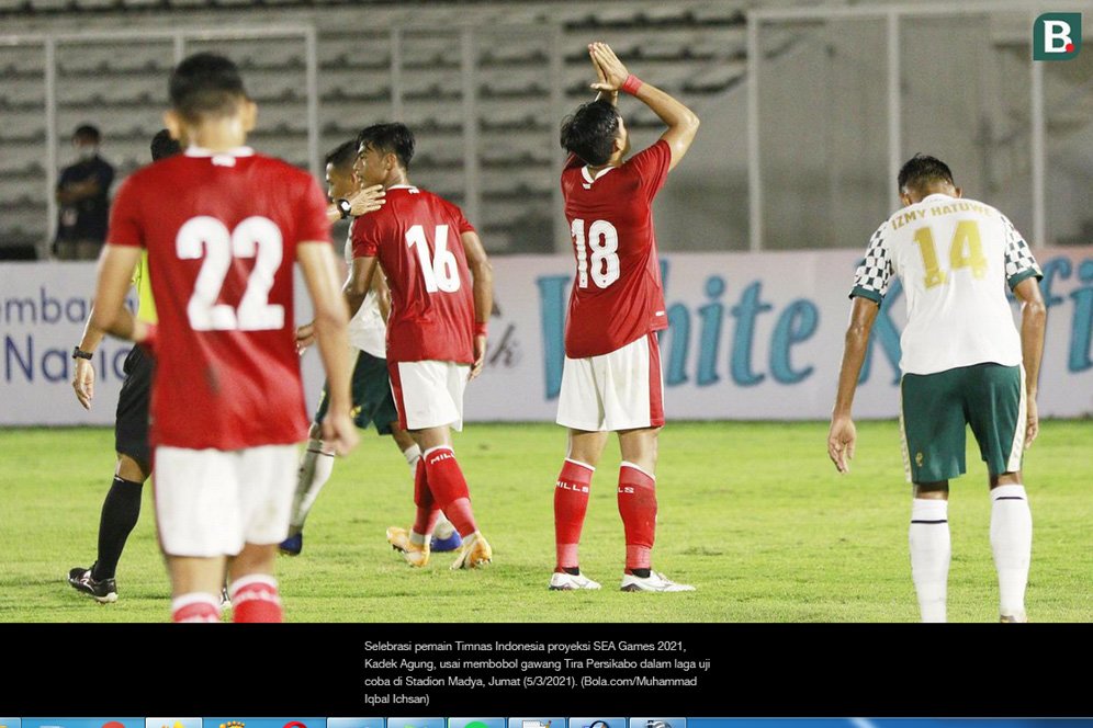 Timnas Indonesia U-23 vs Tira Persikabo, netizen: Rindu Sepak Bola Tanah Air Sedikit Terobati