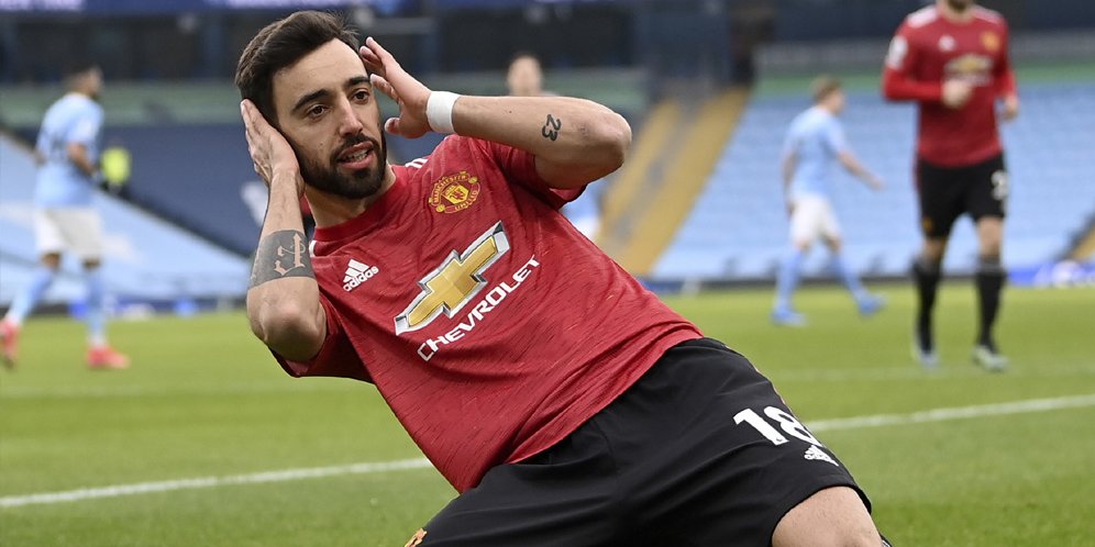Man of the Match Manchester City vs Manchester United: Bruno Fernandes -  Bola.net