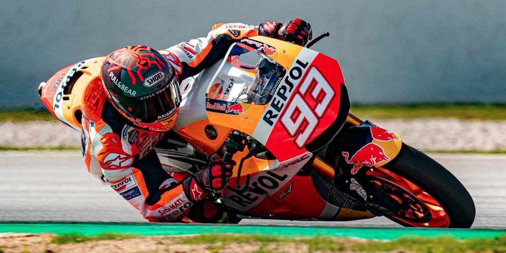 Video: Aksi Spektakuler Marc Marquez Latihan Pakai RC213V-S di Catalunya