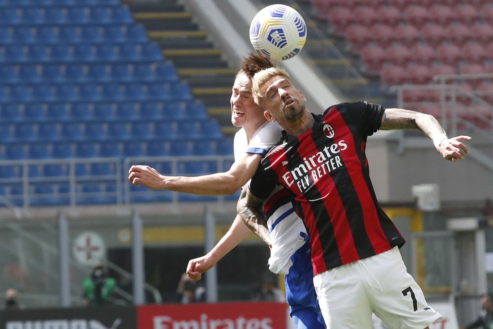 Hasil Pertandingan AC Milan vs Sampdoria: 1-1