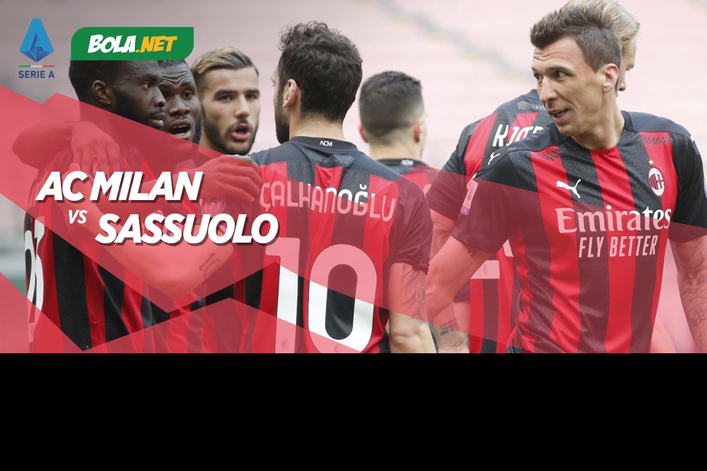 Link Live Streaming AC Milan vs Sassuolo di Vidio, 21 April 2021