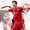 Animasi Kocak Robert Lewandowski Rayakan Rekor 40 Gol dalam Semusim