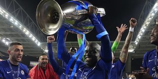 NGolo Kante membawa Chelsea juara Liga Champions musim 2020/2021 (c) AP Photo