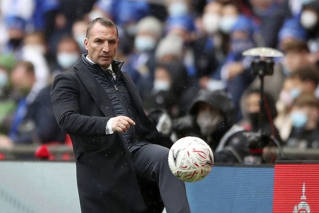 Manajer Leicester City Brendan Rodgers. (c) AP Photo