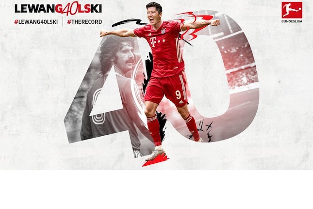 Robert Lewandowski menyamai rekor gol Gerd Muller di Bundesliga (c) Bundesliga
