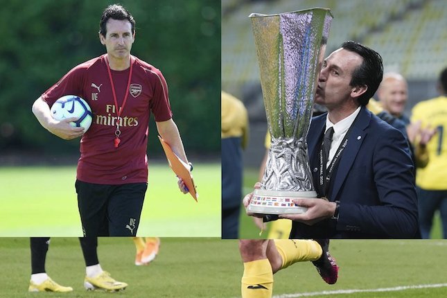 Unai Emery di Arsenal (kanan) dan Unai Emery di Villarreal (kiri) (c) AP Photo
