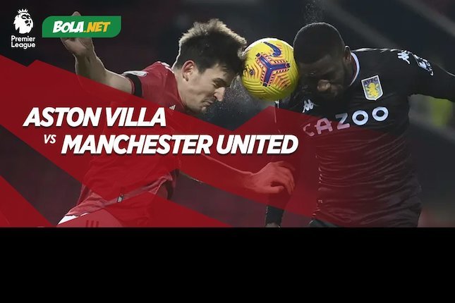 Premier League, Aston Villa vs Manchester United (c) Bola.net
