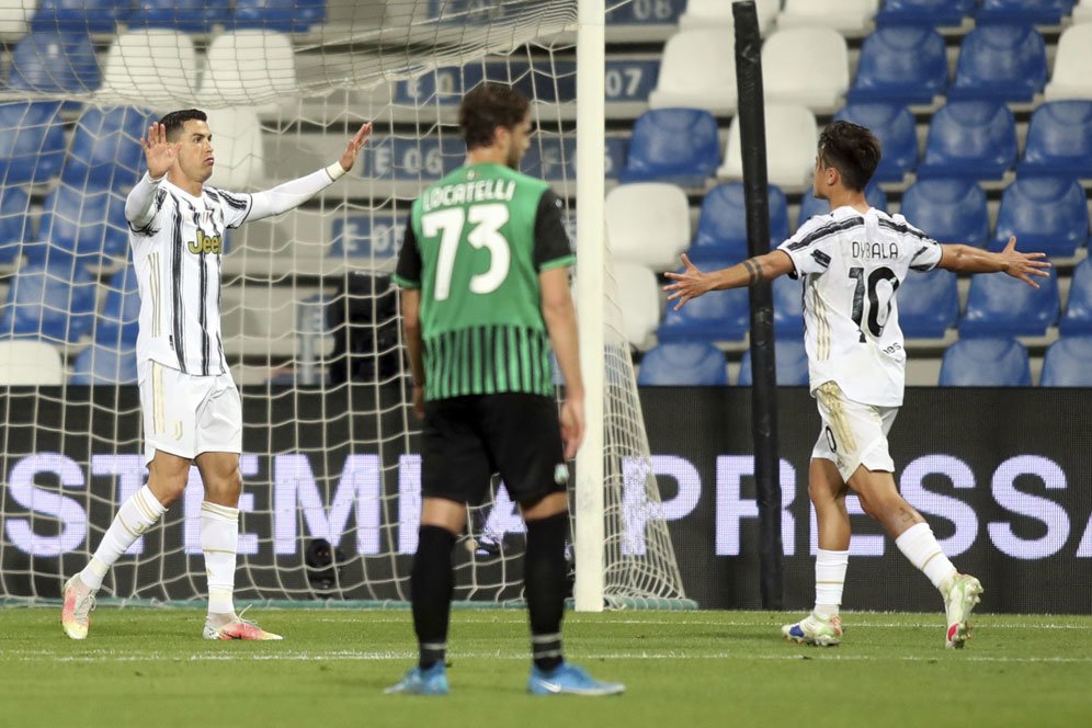 Hasil Pertandingan Sassuolo vs Juventus: Skor 1-3