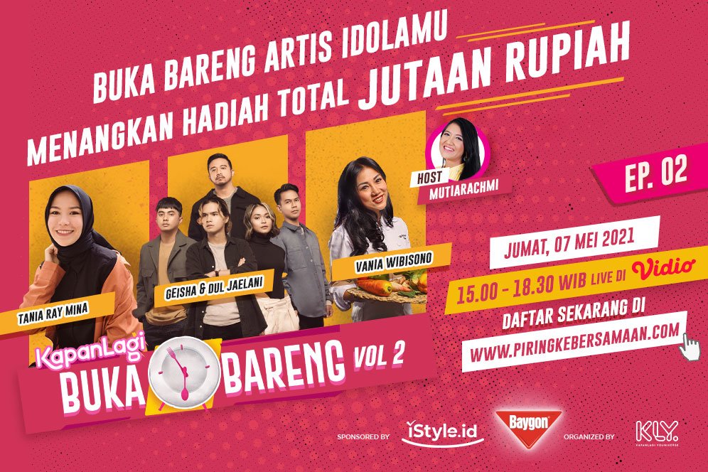 Buka Puasa Bisa Menangkan Jutaan Rupiah? Yuk Ikutan Kapanlagi Buka Bareng (KLBB) vol.2 Eps 2 Buka Puasa Bisa Menangkan Jutaan Rupiah? Yuk Ikutan Kapanlagi Buka Bareng (KLBB) vol.2 Eps 2