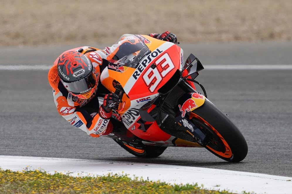 Fisik Lemah, Marc Marquez Hanya Jalani 7 Lap di Uji Coba Jerez