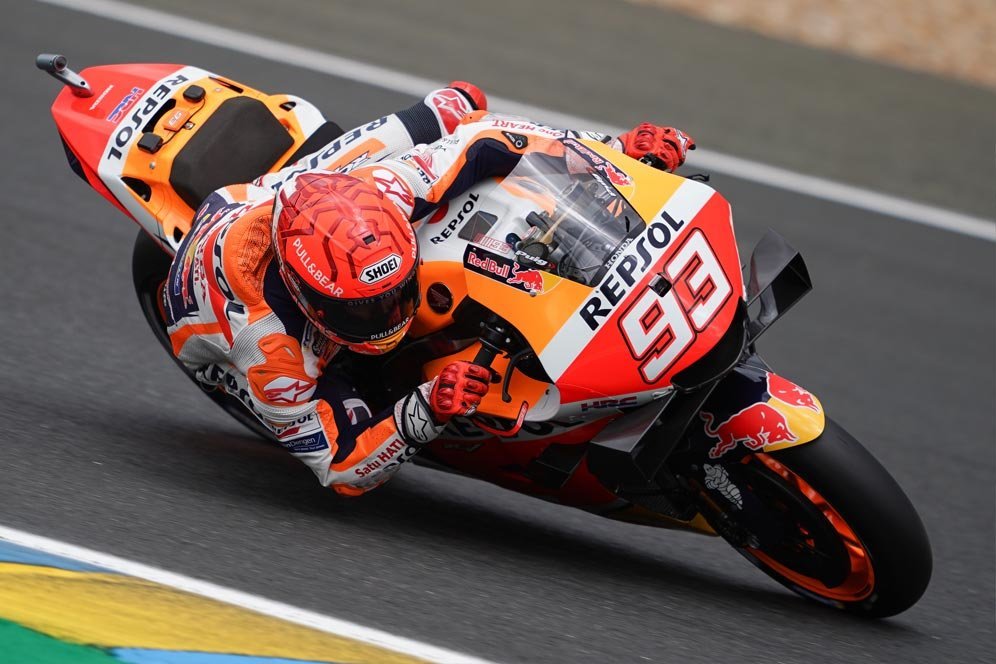 Hasil FP3 MotoGP Le Mans: Marc Marquez-Lorenzo Savadori Terdepan