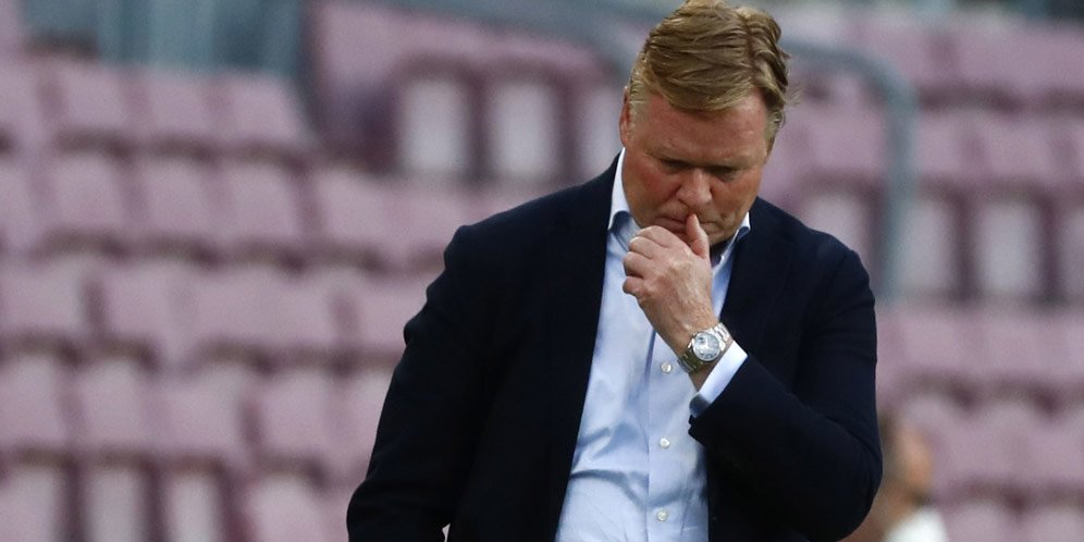 Pelatih Barcelona, Ronald Koeman (c) AP Photo