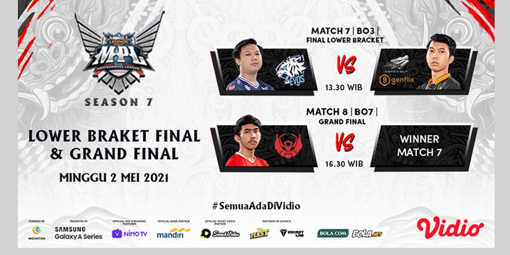 Jadwal Playoff Mpl Season 7 Di Vidio Hari Ini 2 Mei 2021 Bigetron Alpha Memburu Gelar Bola 