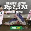 Mencicipi Sepatu Rp2,5 Miliar Milik Messi