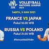 Live Streaming VNL 2021: Prancis vs Jepang di Vidio, Sabtu 5 Juni 2021