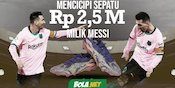 Mencicipi Sepatu Rp2,5 Miliar Milik Messi