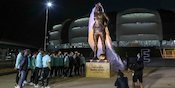 Tribut untuk Diego Maradona, Skuad Argentina Resmikan Patung Raksasa Sang Legenda