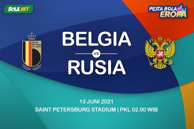 Belgia Vs Rusia di penyisihan grup B Euro 2020. (c) bolanet