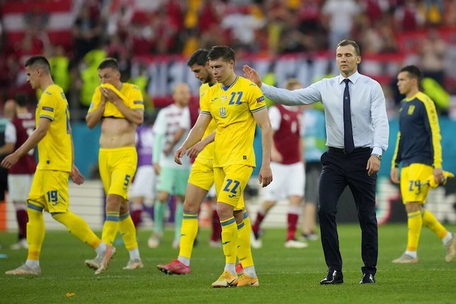 Timnas Ukraina besutan Andriy Shevchenko di Euro 2020 (c) AP Photo