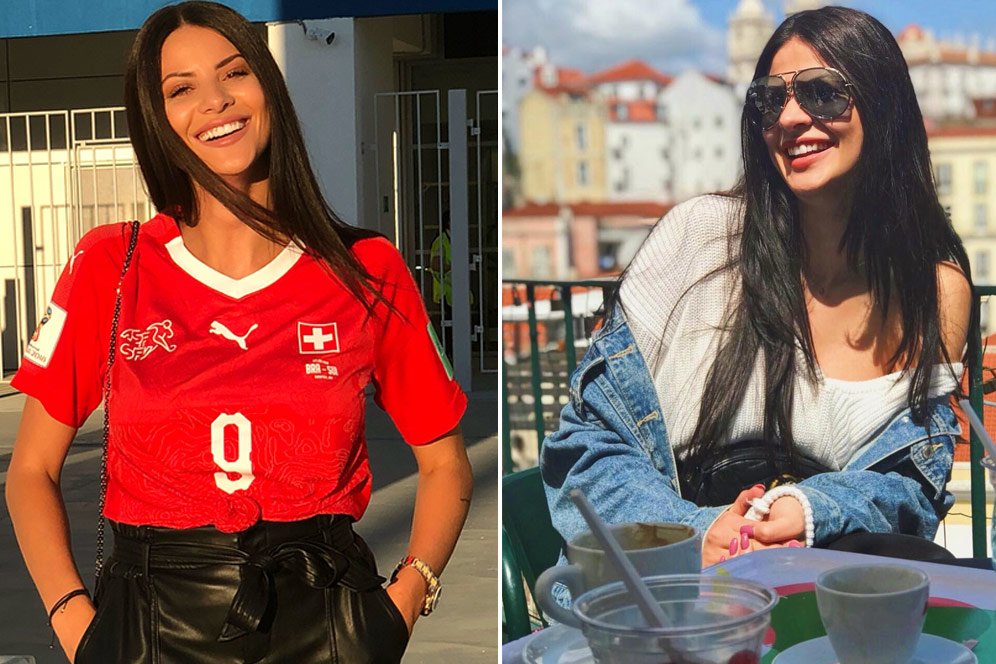 WAGs Piala Eropa: Si Cantik Amina Seferovic dari Swiss
