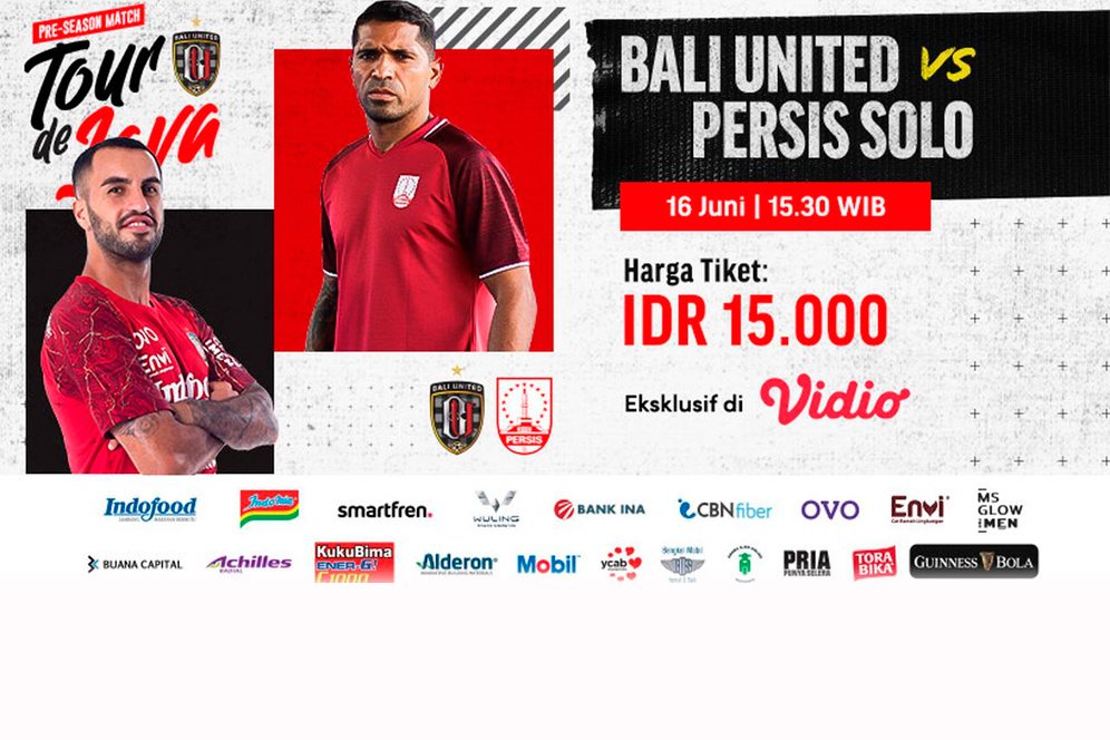 Yuk Nonton Live Streaming Tour de Java: Bali United vs Persis Solo di Vidio, 16 Juni 2021