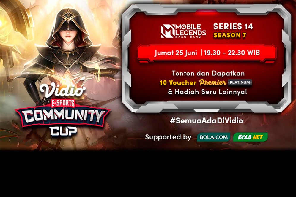 Live Streaming Vidio Community Cup Season 7 Mobile Legends Series 14, 25 Juni 2021