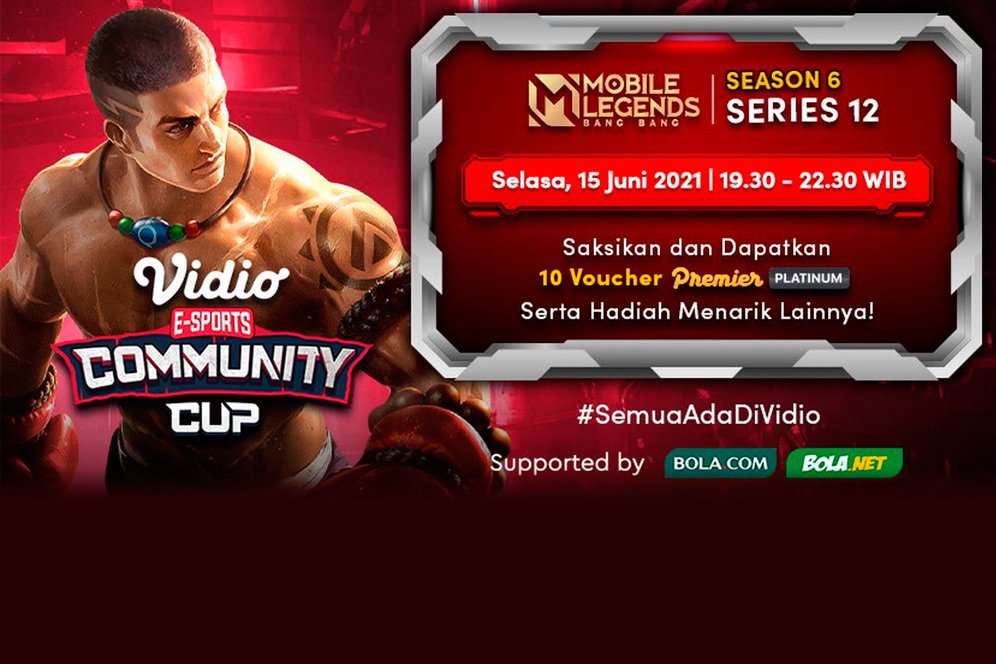 Saksikan Vidio Community Cup Season 6 Mobile Legends Series 12 di Vidio, 15 Juni 2021