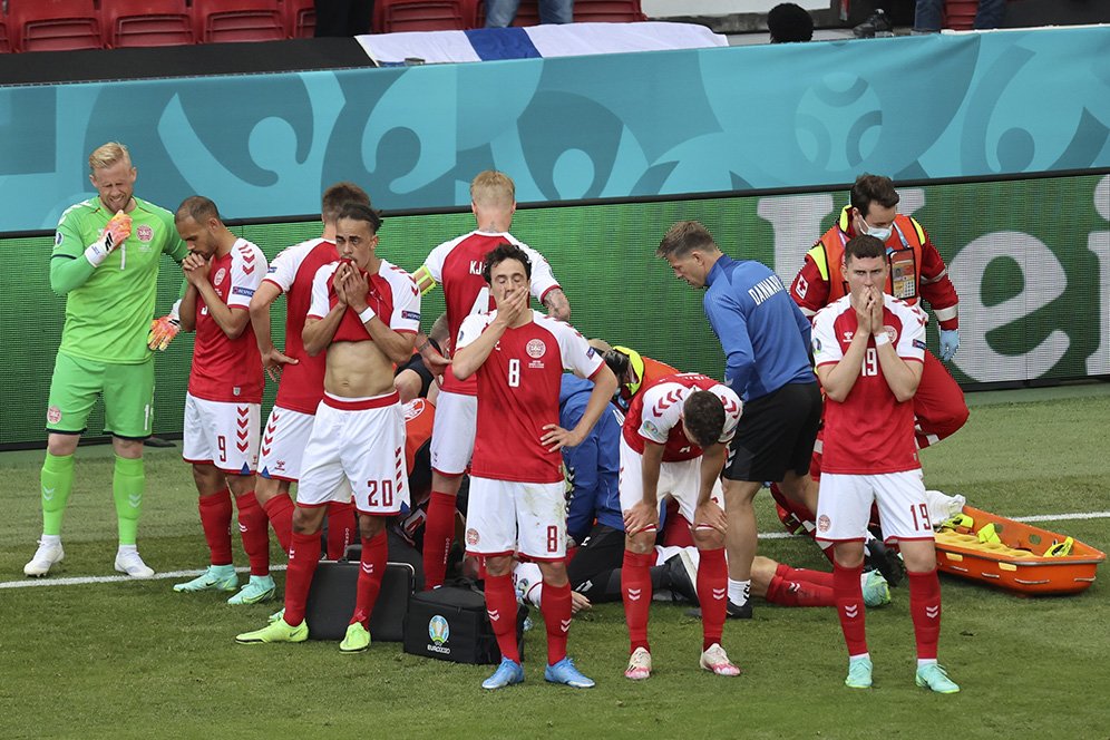 Video: Christian Eriksen Kolaps Pada Laga Denmark vs Finlandia di Euro 2020