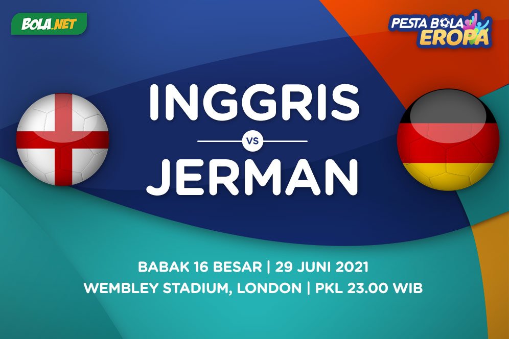 Euro 2020: Jadwal Siaran Langsung dan Link Streaming Inggris vs Jerman di Mola TV