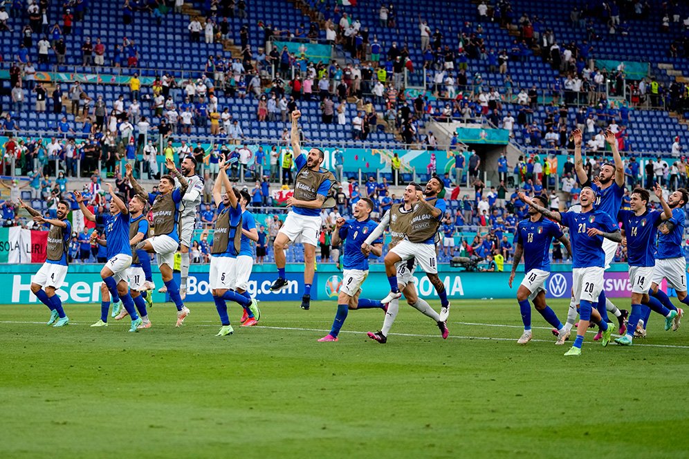 1000 Menit Tidak Kebobolan! Sudah Boleh Sebut Italia Calon Juara?